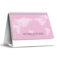 豪华超大横版台历   世界地图Worldwide 产品编号：LG20072