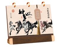 木质便签记事办公台座  AY-26010（神驰）—AY-26011（千里江山）—AY-26012（东方之美）—AY-26013（江南）