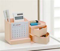 抽屉式收纳台历-绿色   SD-8271