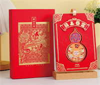 十四张多功能特种精雕木座台历— LD-26103（马上暴富）