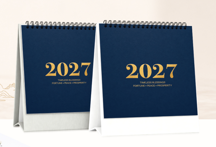 大号高架特种工艺十三张记事台历—  2027  JY030