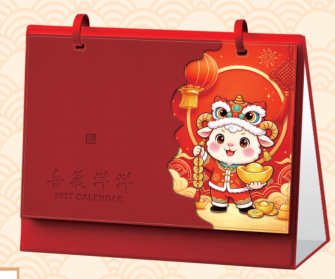 皮革台历 — （喜气洋洋 PP-188）—（三羊开泰 PP-189）—（万事顺遂 PP-190）—（发财暴富 PP-191）